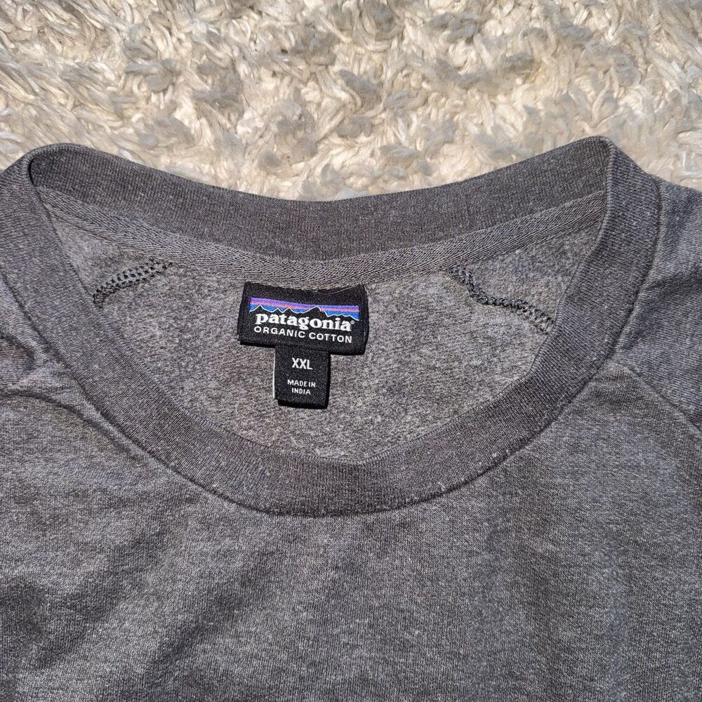 Patagonia Men’s XXL P-6 Logo Lightweight Crew Sweatshirt Forge Grey FGE - Picture 4 of 9